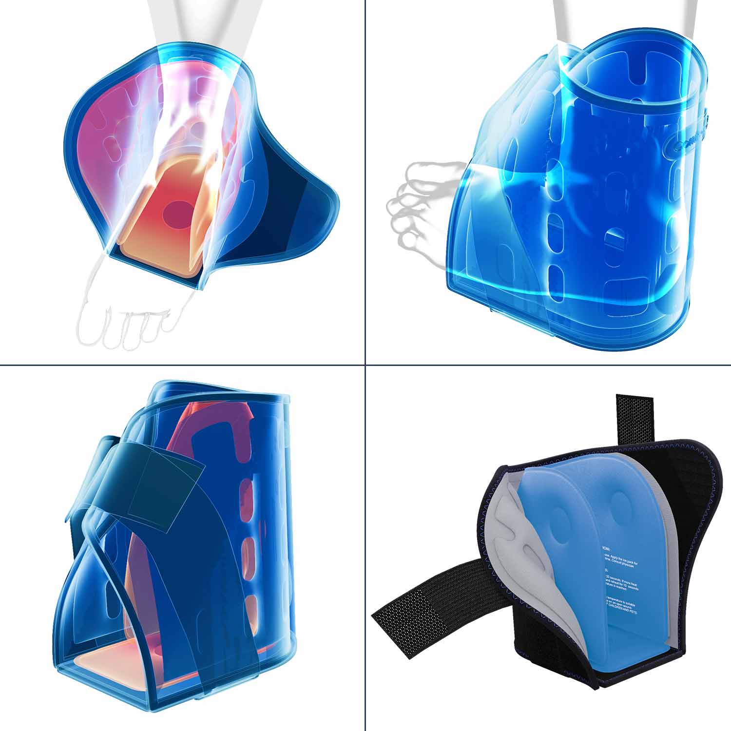 Saniflex ChillWrap Fußbandage image showing cooling therapy features and design. Ideal for foot pain relief.